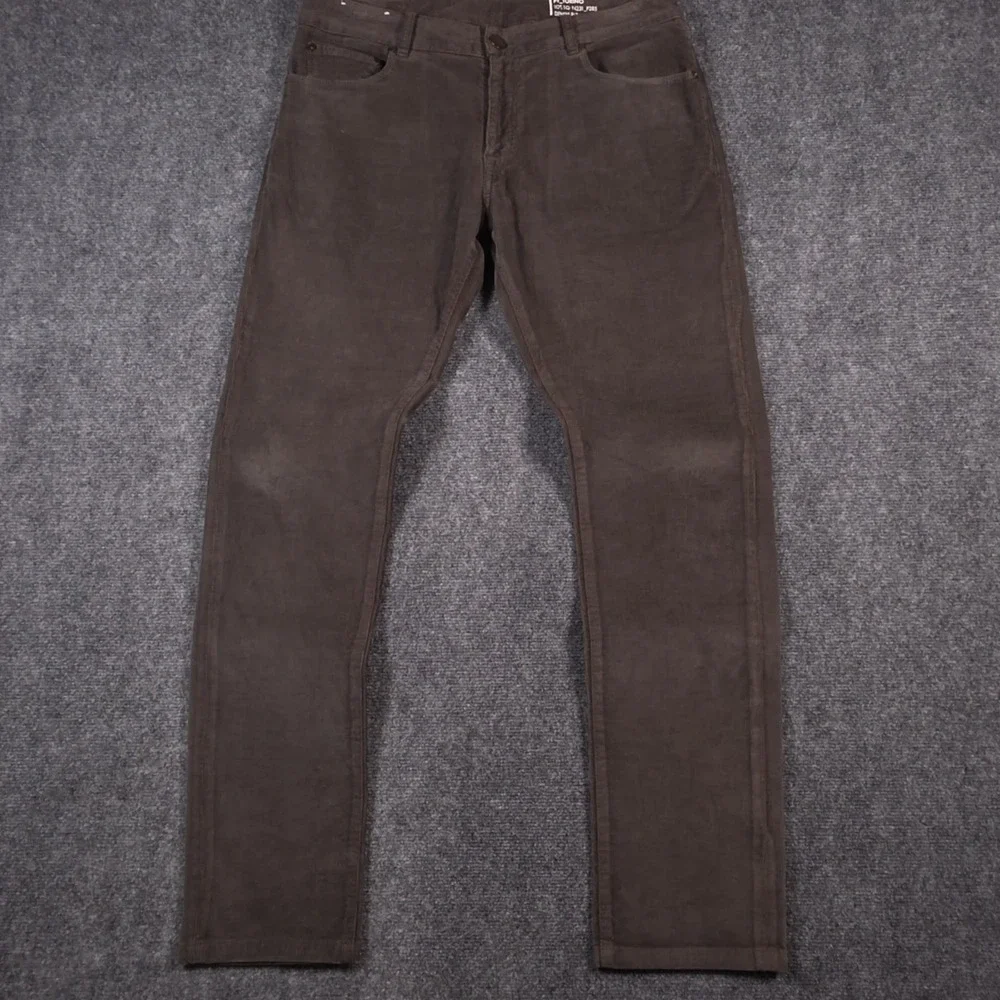 PT Torino Jazz Corduroy Jeans Mens 34x30 Brown Slim Straight Stretch